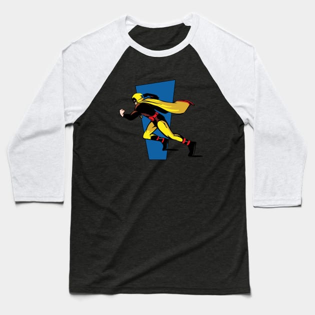 Hourman Baseball T-Shirt by NeverKnew_Lane